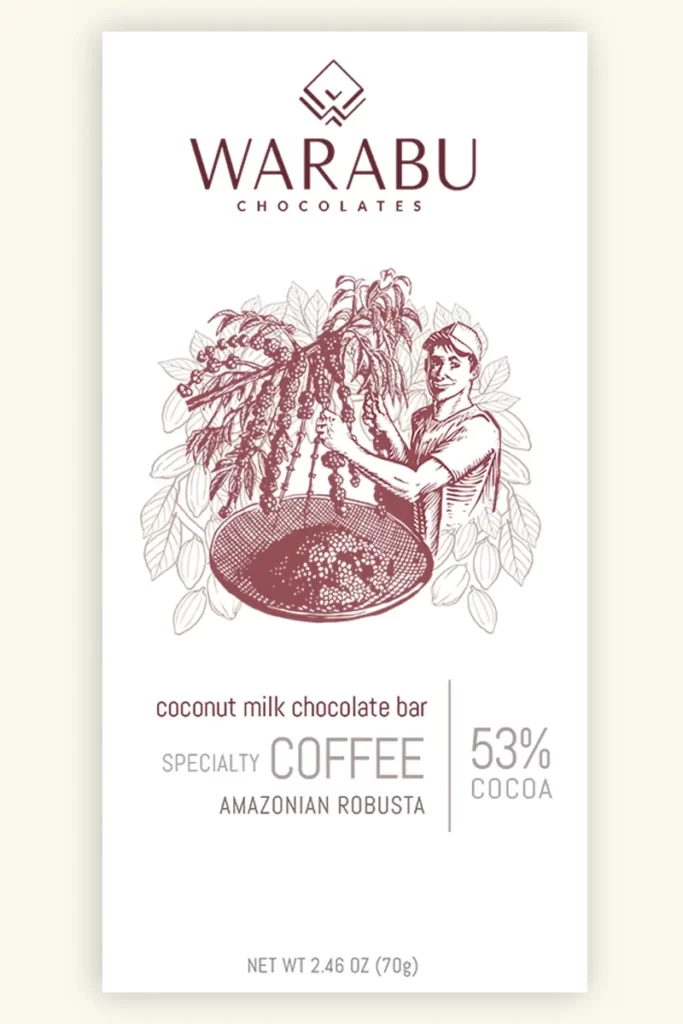 Chocolate 53 % com Café Robusta Warrabu