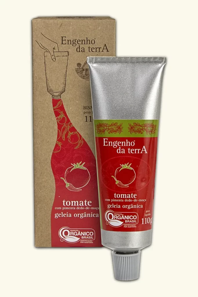 Geleia de Tomate com Pimenta em Bisnaga Engenho da Terra