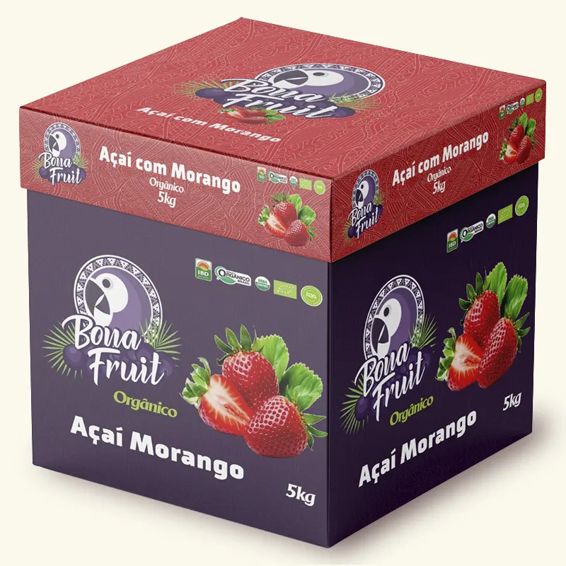 Açaí com Morango 5 kg Bona Fruit Artesanu