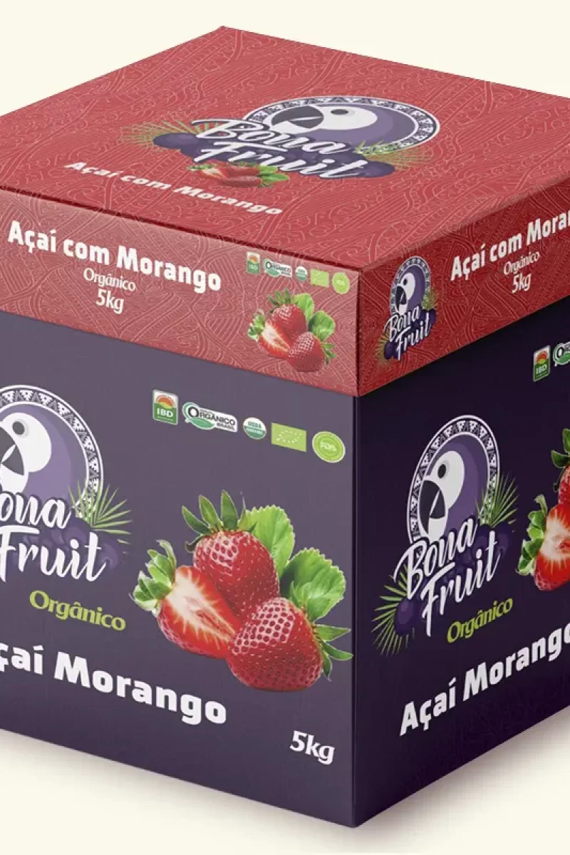 Açaí com Morango 5 kg Bona Fruit Artesanu