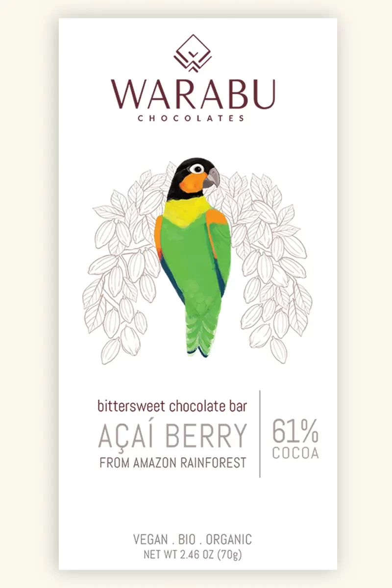 Chocolate 61 % com Açaí Warabu